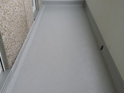 Loggia Sanierung mit Triflex Balkon Abdichtungssystem